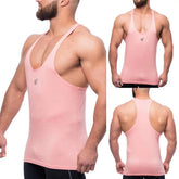 Mens Slim Fit Fitness Tank Top Casual Solid Sleeveless Shirts Athletic Muscle Tee Performance Workout Sleeveless Shirts